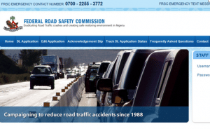 Federal Road Safety Commission Website for Renew of Driving License Online