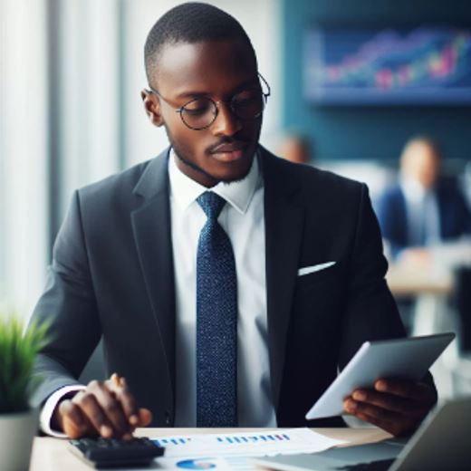 A Nigerian Entrepreneur meeting with investors to secure funding for a business venture